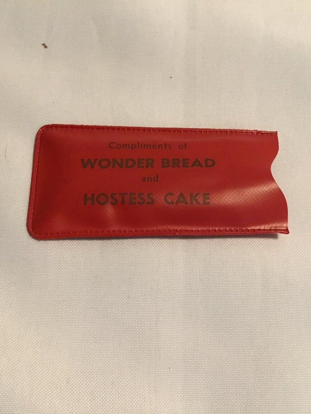 Wonder Bread and Hostess Cake Rain Bonnet - Brand New -Vintage Red